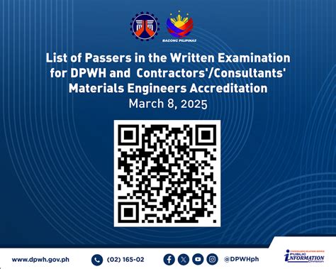dpwh materials engineer exam requirements|CONTRACTORS’/CONSULTANTS’ MATERIALS ENGINEERS .